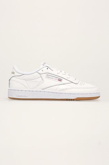 Kožené tenisky Reebok Classic CLUB C 85 biela farba