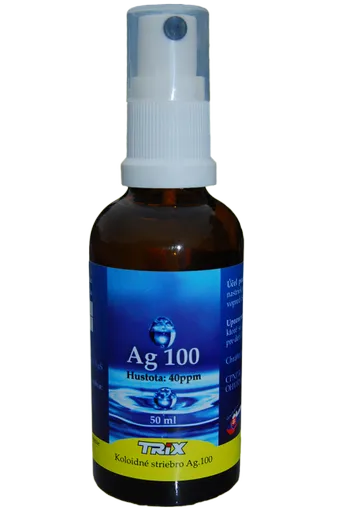 Koloidné striebro Ag 100 40ppm 50ml