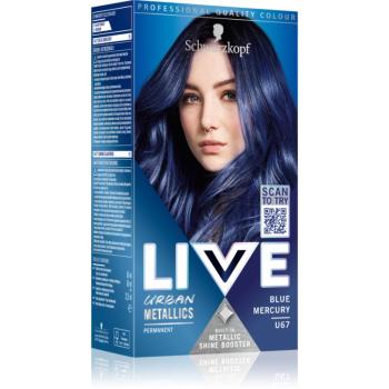 Schwarzkopf LIVE Urban Metallics permanentná farba na vlasy odtieň U67 Blue Mercury 1 ks