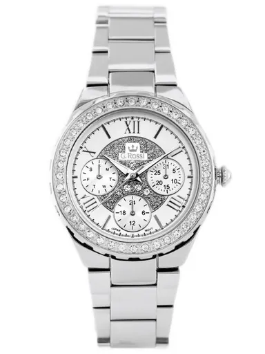 HODINKY G. ROSSI - ALORE (zg646a) strieborné + KRABIČKA