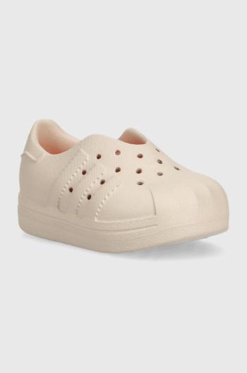 Detské tenisky adidas Originals béžová farba