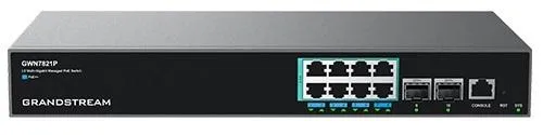 Grandstream GWN7821P managed Network Switch L3, 8x2, 5G, SFP+, PoE, VLAN, IGMP, MLD, MVR