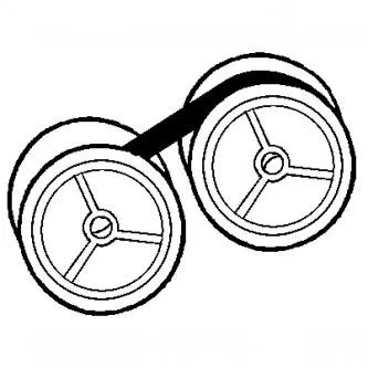 Páska pre písací stroj pre Triumpf Adler 1210, GR. 51U, červeno-čierna, textilná, 13/6, N