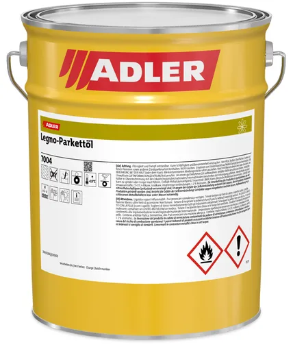 Adler Legno-Parkettöl  - rýchloschnúci olej na parkety pre podlahárov 10 l farblos - bezfarebný