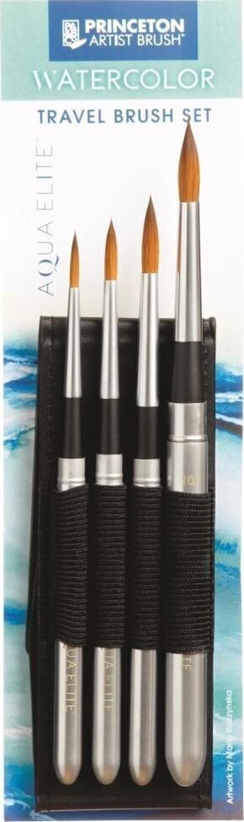 Princeton Brush Aqua Elite Sada okrúhlych štetcov 4 ks