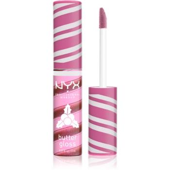 NYX Professional Makeup Holiday Butter Gloss lesk na pery odtieň 04 Holly Berry Swirl 8 ml