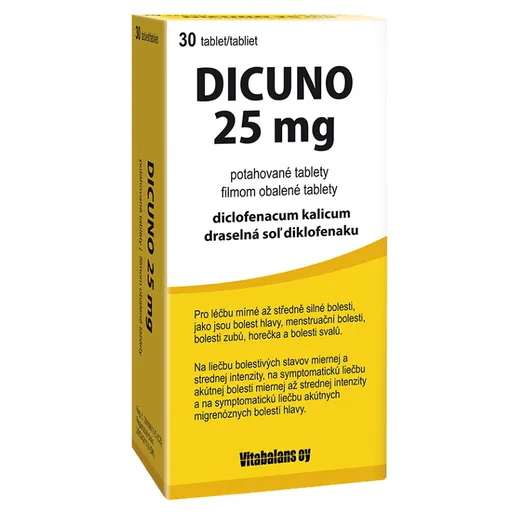 DICUNO 25 mg 30 tabliet