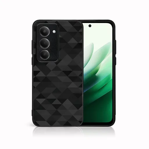 MY ART Ochranný kryt pre Xiaomi Redmi 15 / Redmi 15 5G BLACK TRIANGLES (232)