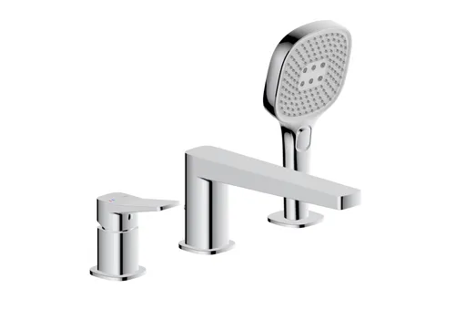 KFA - Batéria Malaga, vaňová, 3-dielna stojaca, chróm 4525-210-00