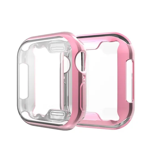 TPU FULL COVER Kryt pre Apple Watch 6 / SE / 5 / 4 (40mm) ružový