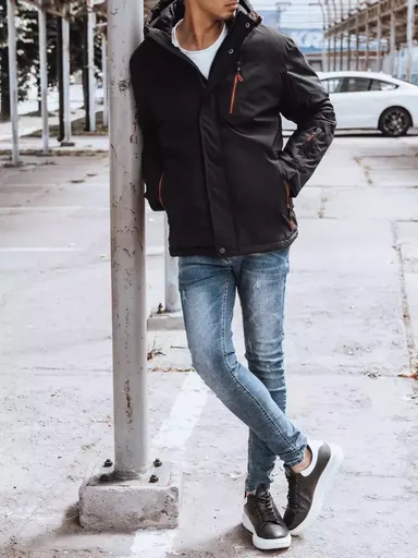 Čierna zimná bunda