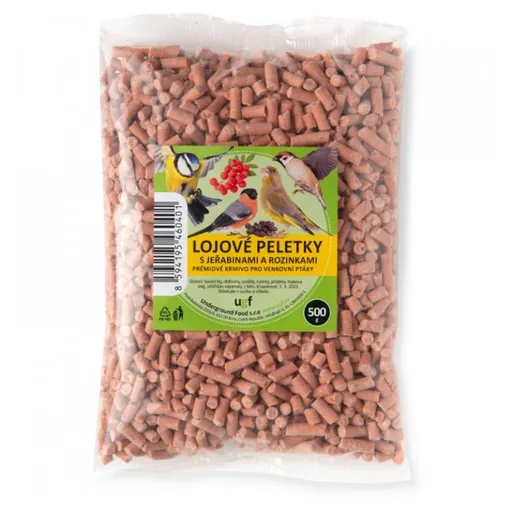 UGF Lojové peletky s jarabinami a hrozienkami 500 g