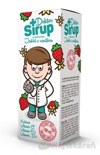 Doktor Sirup kalciový sirup s príchuťou jahôd s vanilkou 100 ml