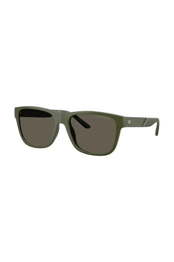 Slnečné okuliare Emporio Armani pánske, zelená farba, 0EA4243