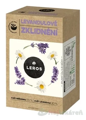 LEROS LEVANDUĽOVÉ UPOKOJENIE bylinný čaj, nálevové vrecká 20 x 1 g