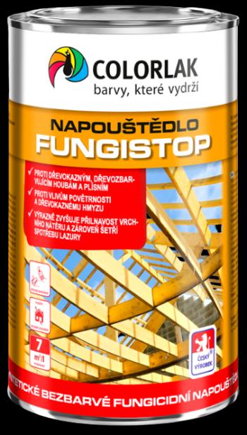 COLORLAK FUNGISTOP S1031 - Syntetické fungicídne napúšťadlo na drevo bezfarebný 9 L