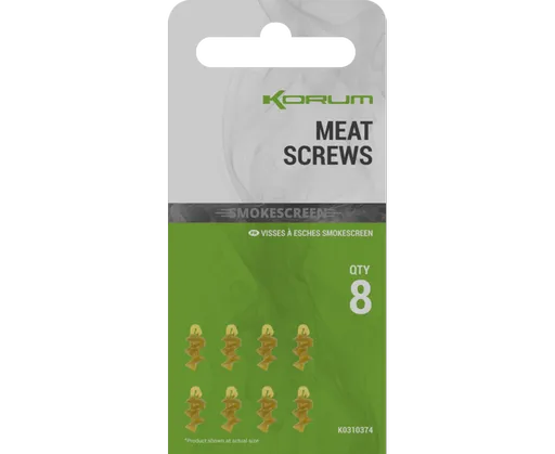 Korum vrtáčiky smokescreen meat screws 8 ks