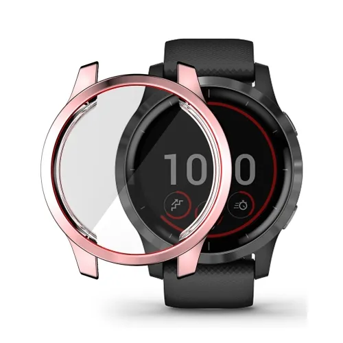 ENKAY ochranný kryt Garmin Venu 2 / Vivoactive 4 ružový