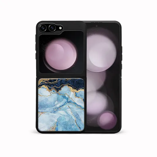 MY ART Ochranný kryt pre Samsung Galaxy Z Flip7 FE 5G / Flip6 5G BLUE MARBLE (141)