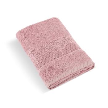 Prosop frotir Bellatex colecția Orchidea roz, 70 x 140 cm, roz vechi, 70 x 140 cm