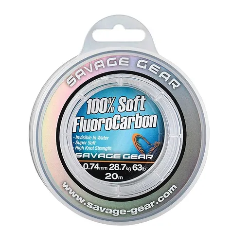 Savage gear florocarbon soft fluoro carbon 50 m-priemer 0,30 mm / nosnosť 6 kg
