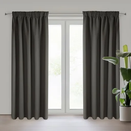 ArtFir Zatemňovací záves LOGAN P | grafit 135 x 270 cm