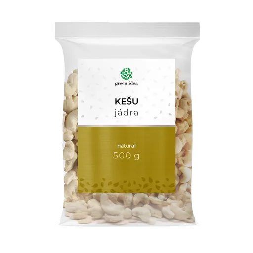Kešu jadrá natural 500 g - Green idea