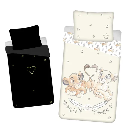 Jerry Fabrics Svietiaca posteľná bielizeň Leví kráľ - 140 x 200 cm / 70 x 90 cm