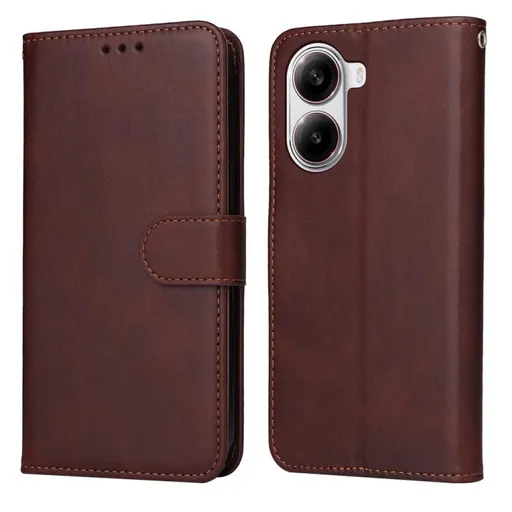 SMOOTH Peňaženkové puzdro pre Xiaomi Poco X7 Pro hnedé