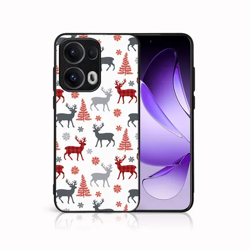 MY ART Kryt s vianočným dizajnom Oppo Reno13 Pro 5G DEER (068)