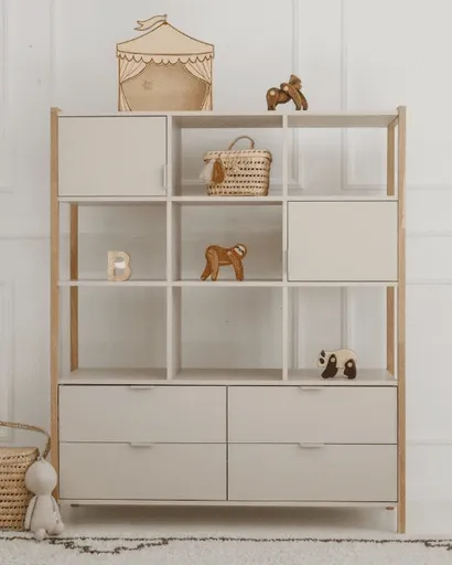 ArtBel Široký regál VERSA | latte