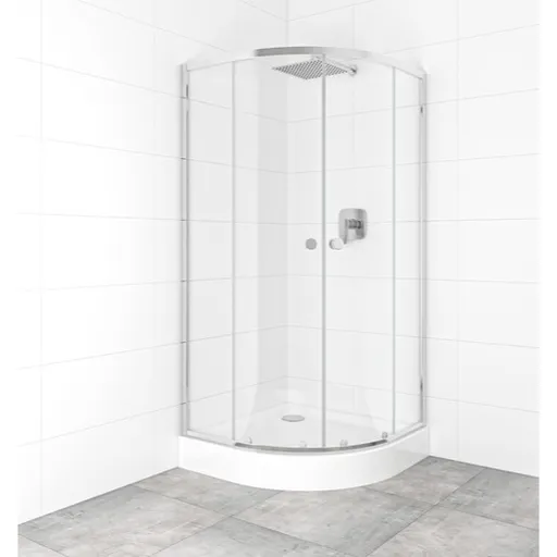 Set sprchovacieho kúta a vaničky, štvrťkruh 90x90 cm Multi Basic SIKOBKMUS90CRT