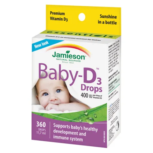 JAMIESON Baby-D vitamín D3 400 IU kvapky 11,7 ml