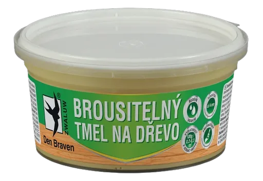 DEN BRAVEN - Brúsiteľný tmel na drevo biela 250 ml