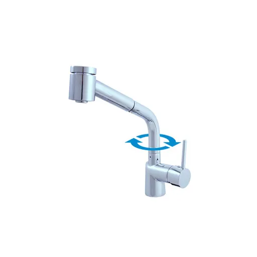 RAV SLEZÁK Seina drezová batéria s vyťahovacou spškou chróm SE911.5