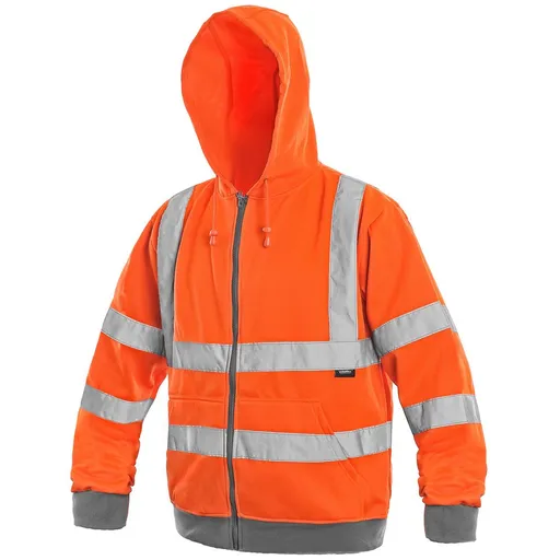 Canis (CXS) Reflexná mikina FROME - Oranžová | 2XL