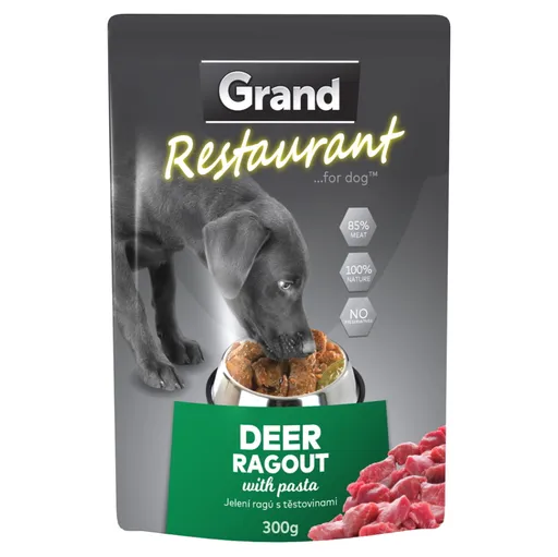 GRAND Restaurant jelenie ragú vrecko pre psov 300 g ​