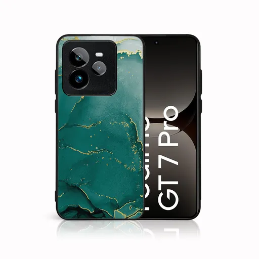MY ART Ochranný kryt pre Realme GT 7 Pro 5G GREEN MARBLE (145)