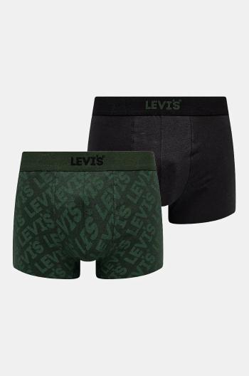 Boxerky Levi's 2-pak pánske, zelená farba, 37149-1011