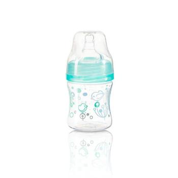BABYONO Fľaša antikoliková Klasik mint 120 ml 0m+