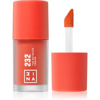 3INA The No-Rules Cream multifunkčné líčidlo na oči, pery a tvár odtieň 232 - Bright, coral red 8 ml