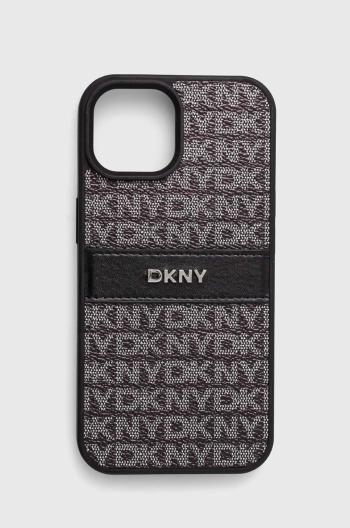 Puzdro na mobil Dkny iPhone 15 / 14 / 13 6.1 čierna farba, DKHCP15SPRTHSLK