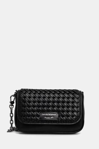 Kožená kabelka Emporio Armani čierna farba, EW001923 AF15874