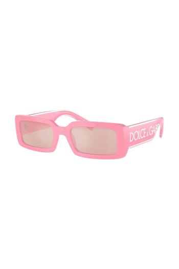 Slnečné okuliare Dolce & Gabbana dámske, ružová farba, 0DG6187