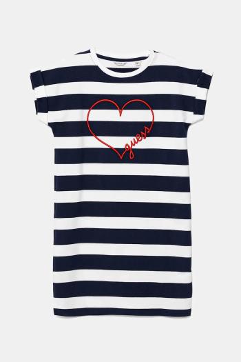 Dievčenské šaty Guess tmavomodrá farba, mini, rovný strih, J5GK33 KBOR4