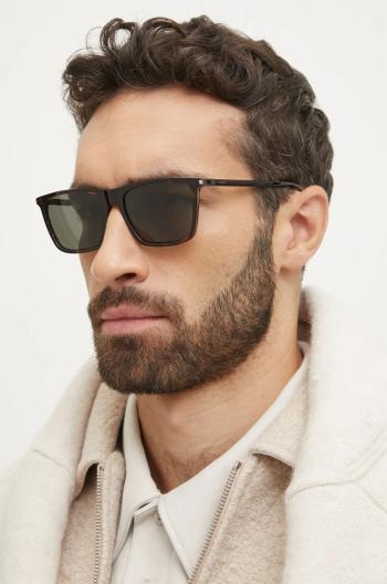 Slnečné okuliare Saint Laurent pánske, hnedá farba, SL 668