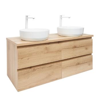 Kúpeľňová skrinka s umývadlom SAT B-Way 119x50x45 cm dub mat BWAY2120OAKDU2B