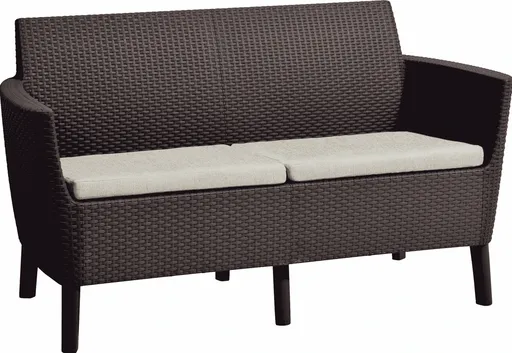 KETER Pohovka SALOMON 2 seater sofa | hnedá