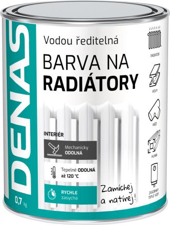 DENAS RADIATOR - farba na radiator 0,7 kg 0100 - biely