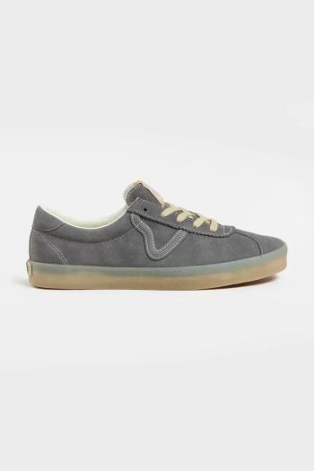 Semišové tenisky Vans Sport Low unisex, šedá farba, VN000D6NPWT1